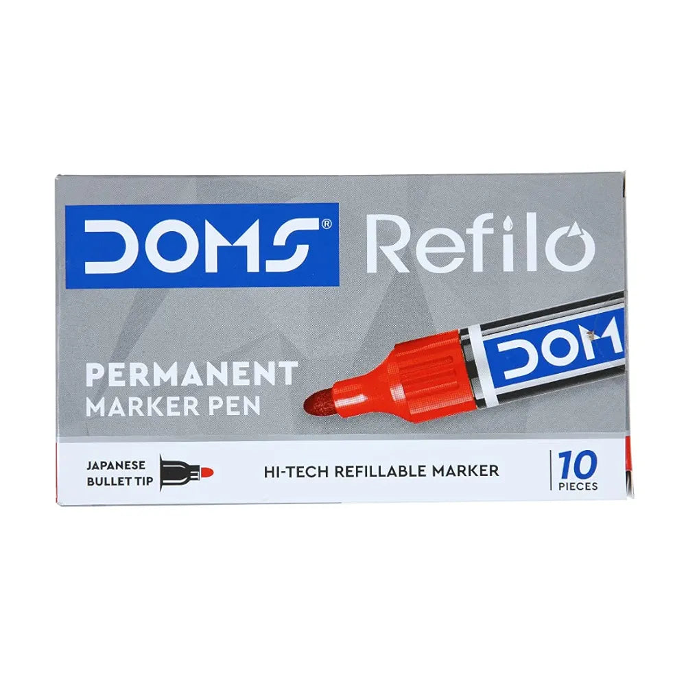 DOMS 7413- RED PERMANENT MARKER DOMS 7413- RED PERMANENT MARKER